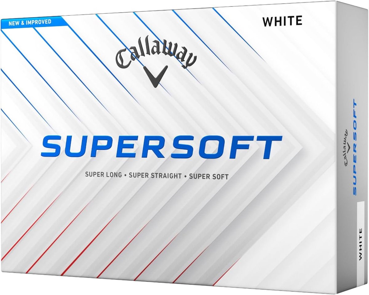 SnelShoppen - Soft Golf Ball 2025, Wit - Ideaal voor Amateurs, 2-Piece Constructie, HyperElastic SoftFast Core, Verbeterde Prestaties voor Golfgebruik