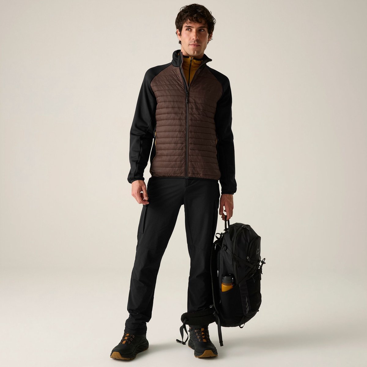 Clumber Hybrid gewatteerde jas Bruin