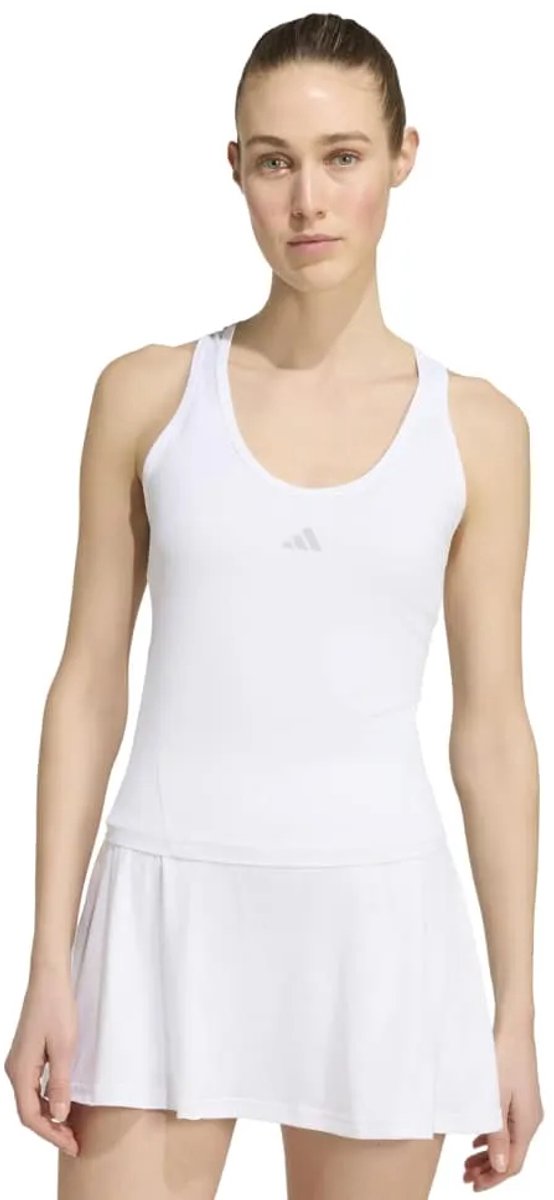 Adidas Club Midi Mouwloos T-shirt Vrouw Wit