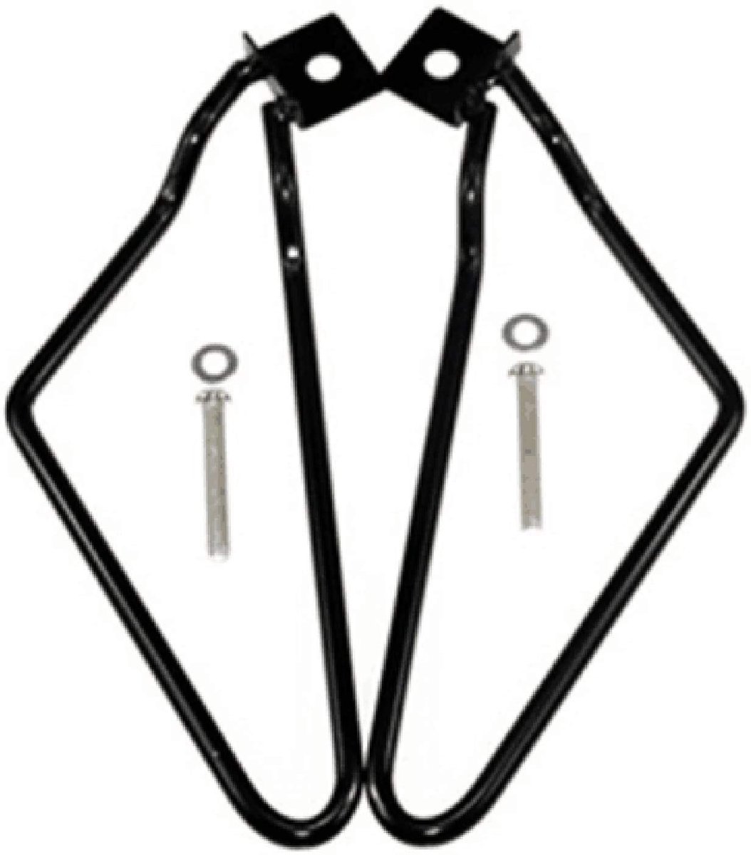 SnelShoppen - 2x Motorfiets Saddlebags Steunen voor Harley Davidson 883 Iron XL883N Dyna Fat Bob FXDF - Zwart, Staal, Ondersteuning voor Zadelzakken