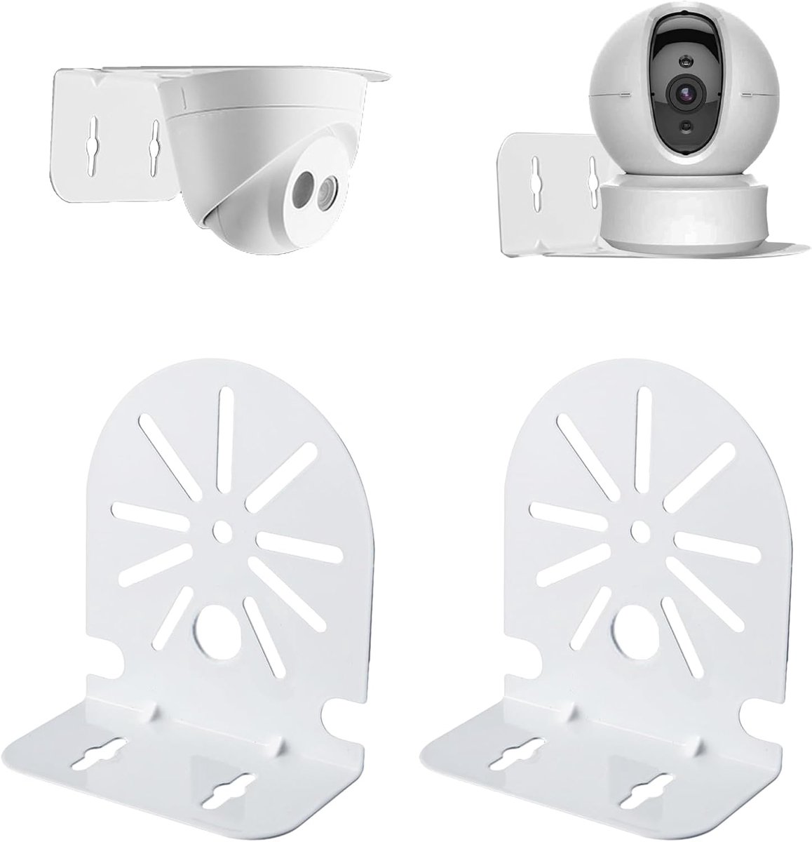 SnelShoppen - WiTi Wandbeugel voor IP Camera's - Makkelijk te Installeren - Stevige Metalen Houder voor Binnen en Buiten - Geschikt voor Beveiligingsc
