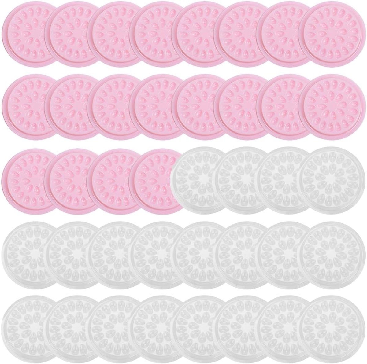 SnelShoppen - 40 Stuks Wegwerp Plastic Wimperlijm Houder Pads voor Nepwimpers en Wimperextensions - Lichtgewicht en Duurzaam - Ideaal voor Make-up en