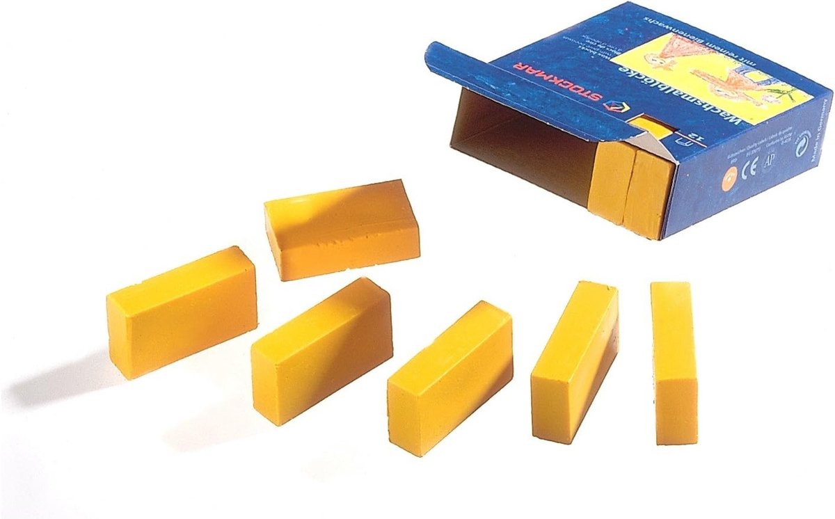 SnelShoppen - Stockmar Wash Cubes Wit - Waterverfblokjes - 12 Stuks - Ideaal voor Kinderen, School, Creatief Schilderen, Kunst & Hobby