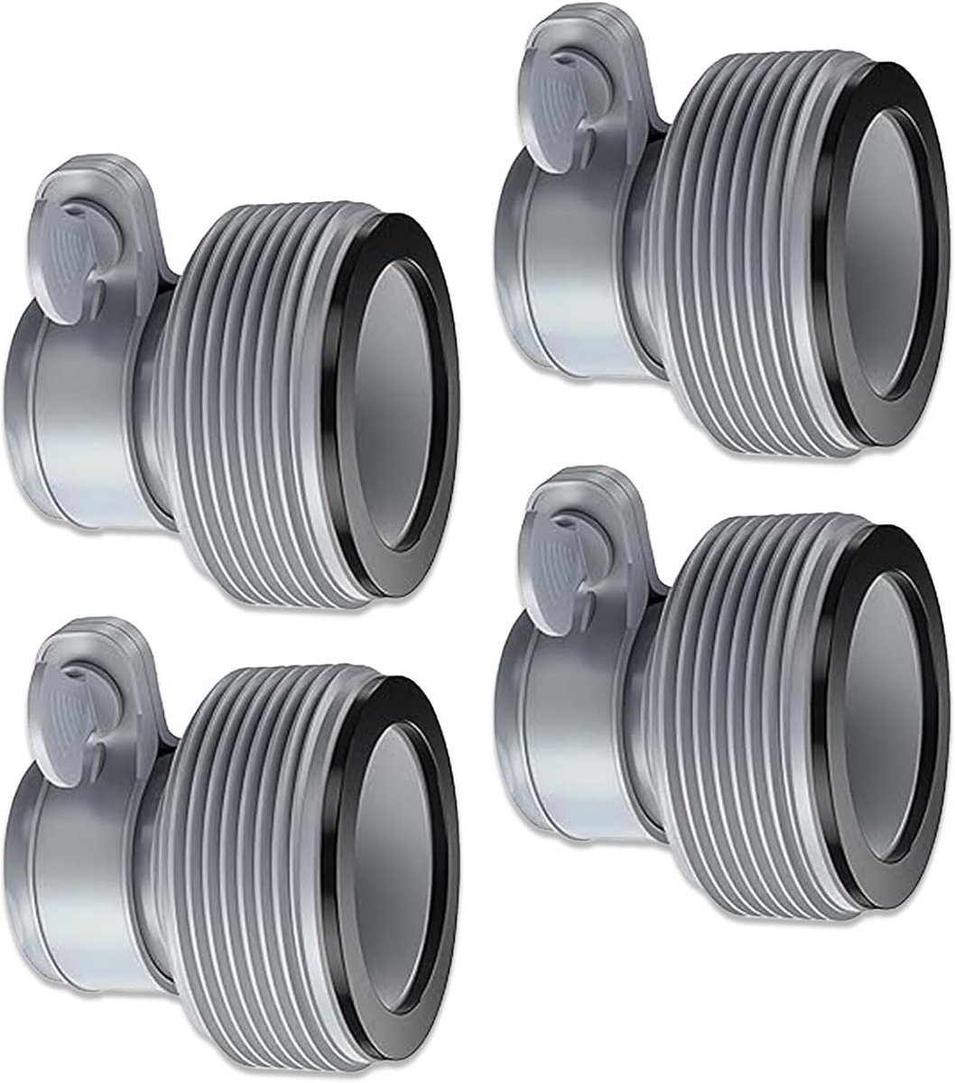 4 stuks zwembadslangadapter, adapter voor zwembad B, aansluitingen voor zwembadslangen, verbindingsstuk voor spiraalslang zwembad, accessoires voor 1,5-inch aansluitingen (A)