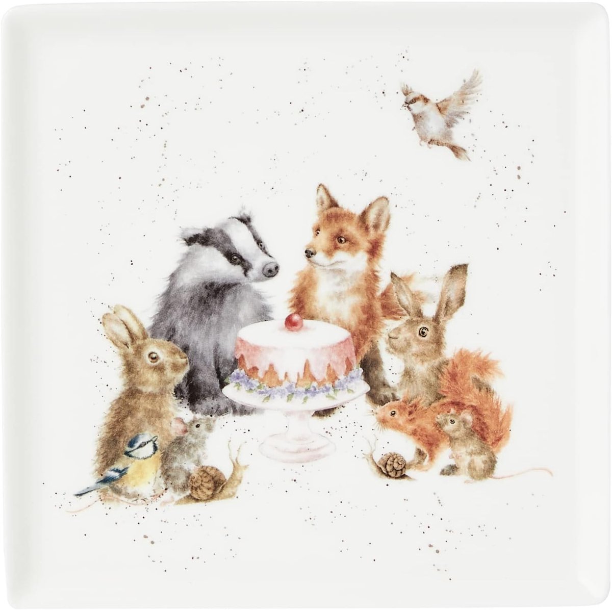 Designs - Vierkante plaat 'Woodland Party'