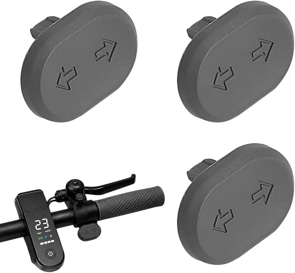 3 Stuks Knipperlicht Schakelaar Knop voor E-Step – Reserveknop