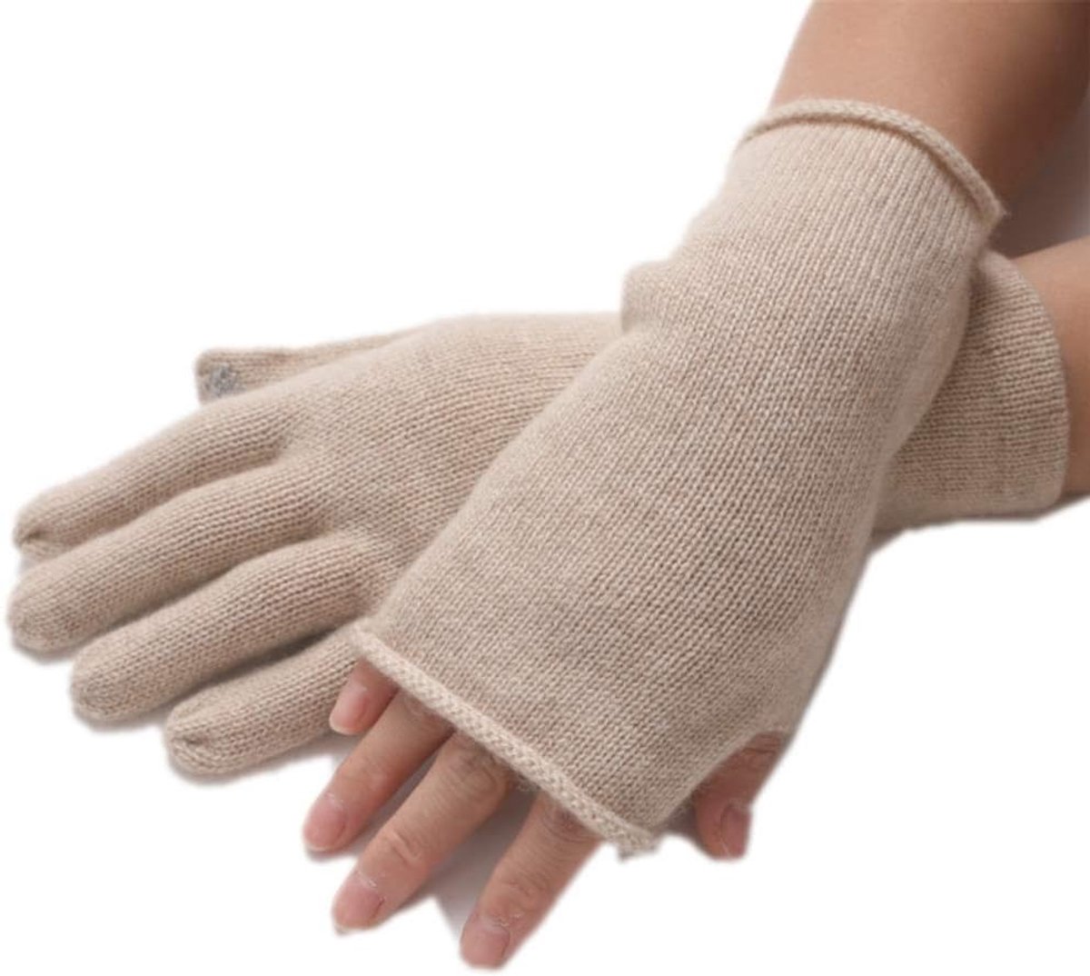 dames 2-delige kasjmier Cashmere set touchscreen polswarmers Stuple