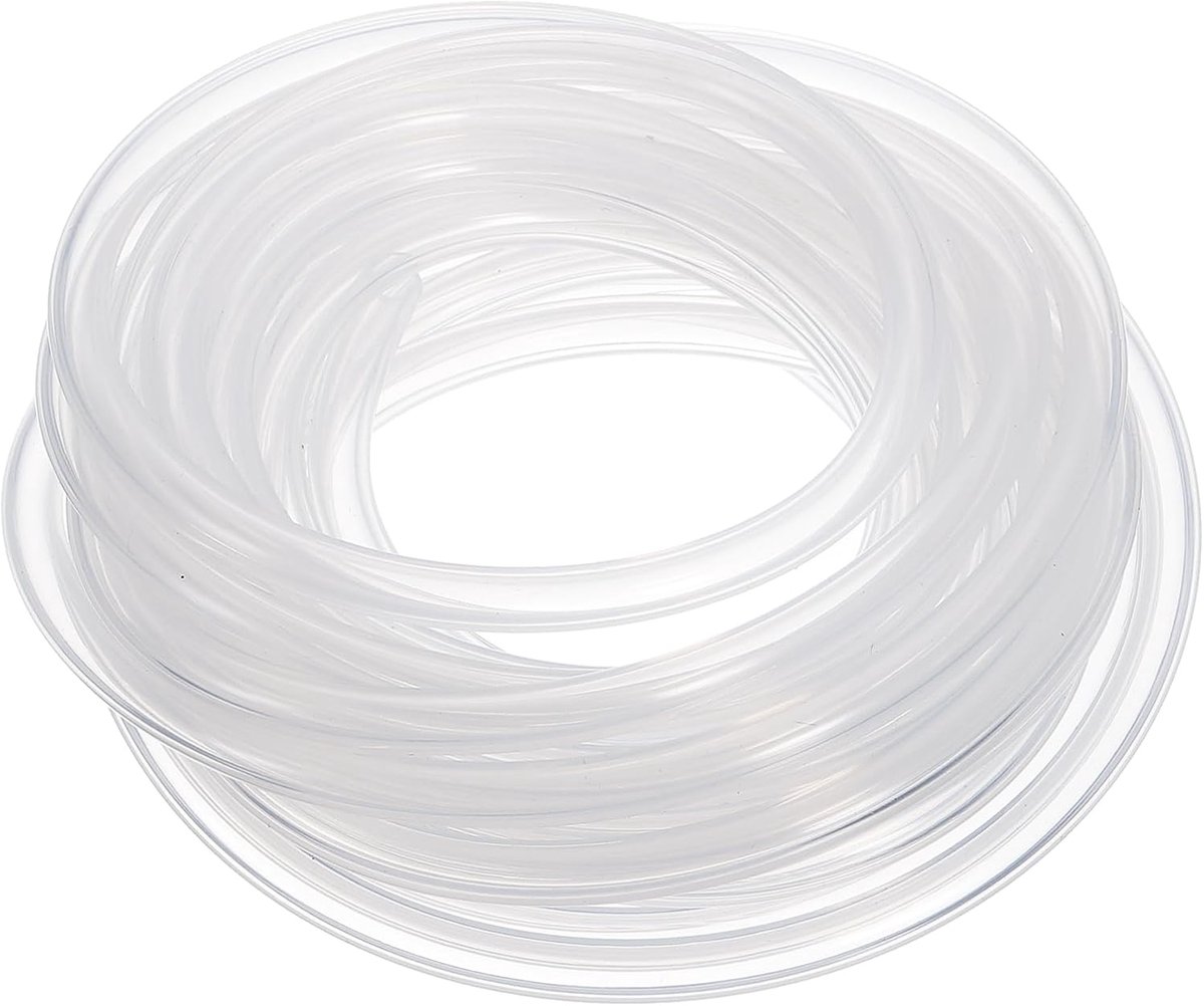 Siliconen slang, 6 mm ID x 8 mm buitendiameter (5 meter) - rubberen slang bierslang flexibel, geschikt voor levensmiddelen en transparant voor drinkwater, huishouden en industrie