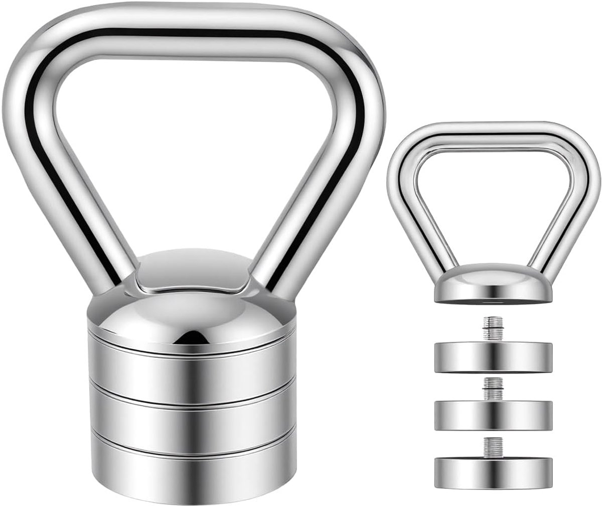 4-in-1 kettlebell-set, stalen kettlebell, verstelbaar, kogelhalter