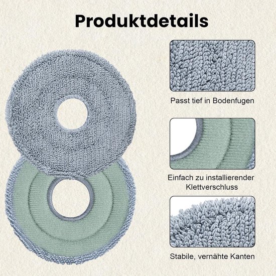 Pads, vervangende mopdoeken accessoires voor Roborock Qv — afbeelding 5