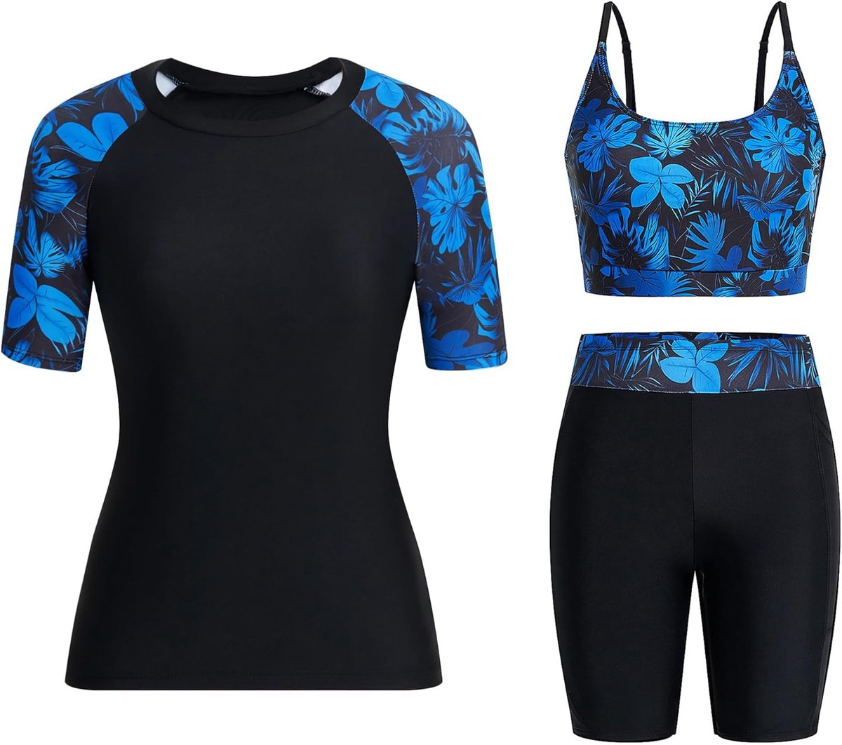 Rash Guard Upf50+ Uv Shirt Korte Mouw Rashguard Shirts Bikini Hoge