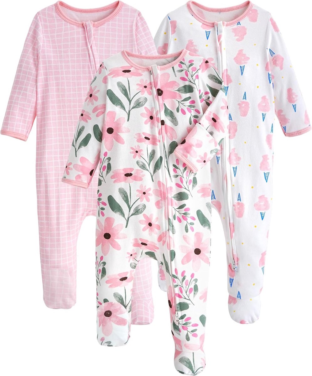 Babypyjama voor jongens en meisjes (4-6 maanden), 100 katoen