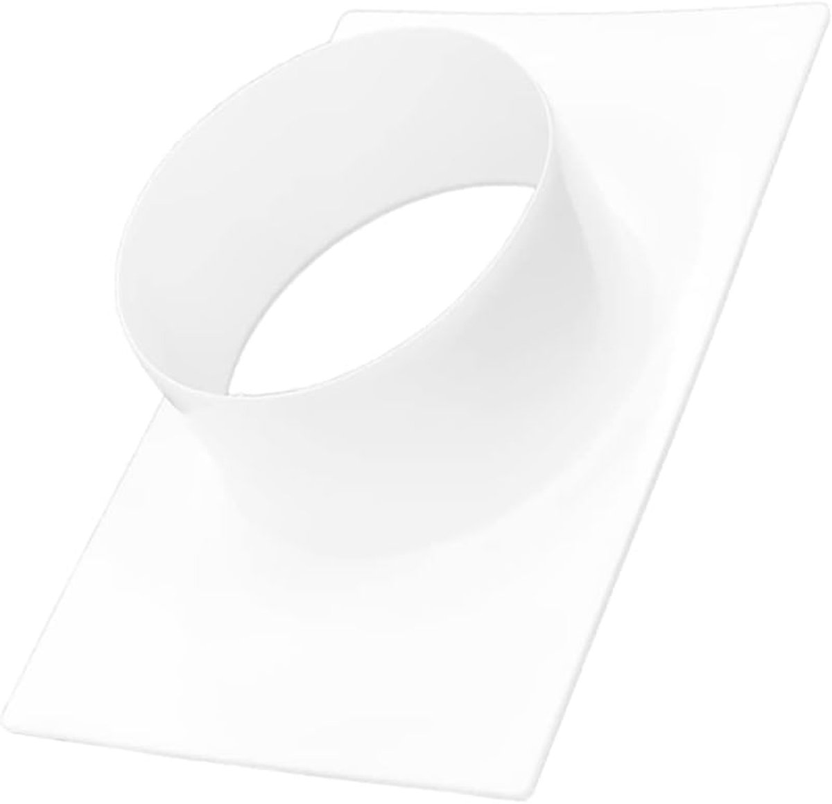 VENT Kunststof PVC-buisconnectorflens Ø 120 mm/4,72 inch, rechte buisflens voor HVAC-verwarmingskoelventilatiesysteem Buisadapter