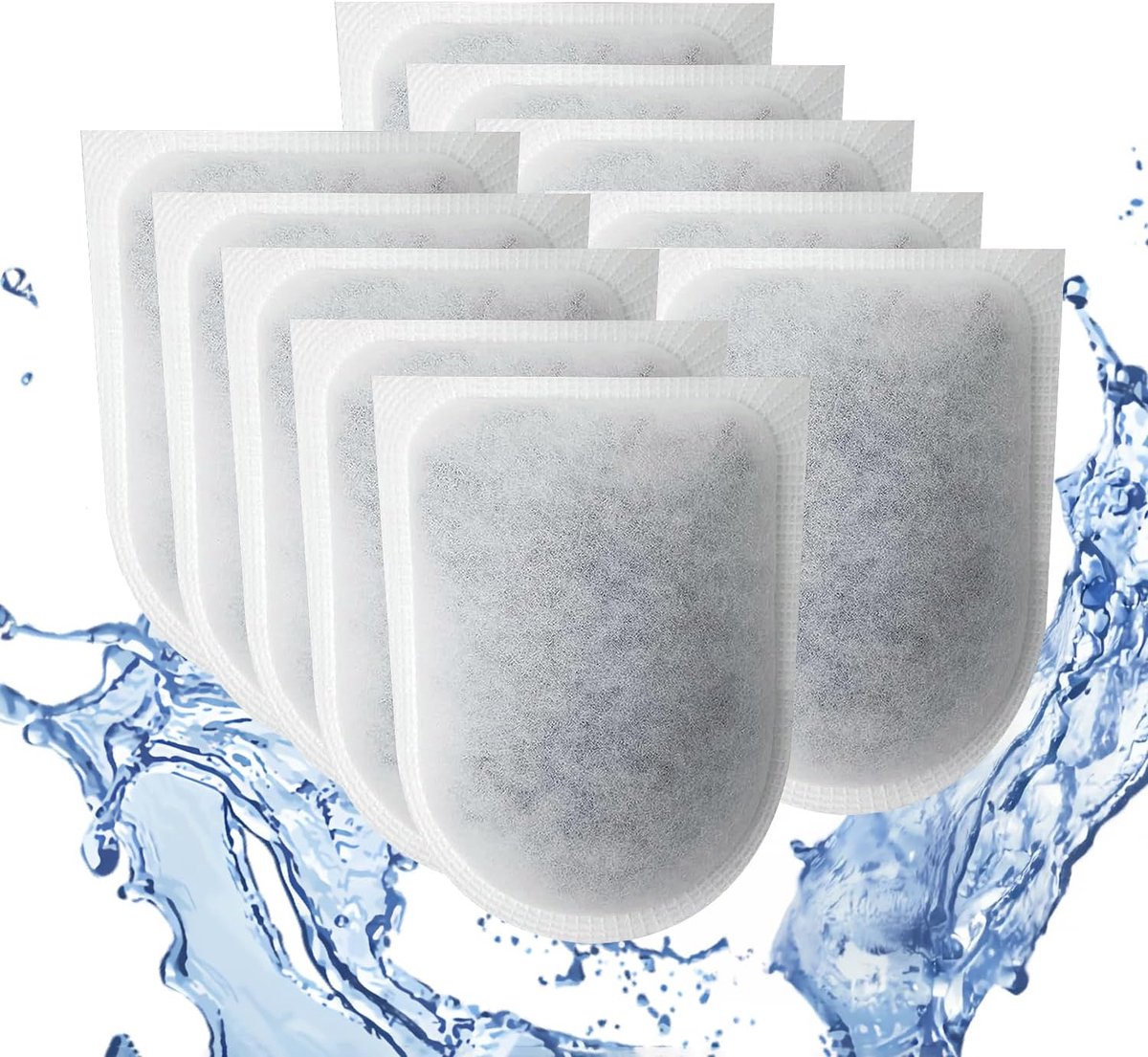10 stuks filterpads voor Tetra EasyCrystal filter Pack C600, filterpads voor Tetra EasyCrystal binnenfilter filtermateriaal met actieve kool