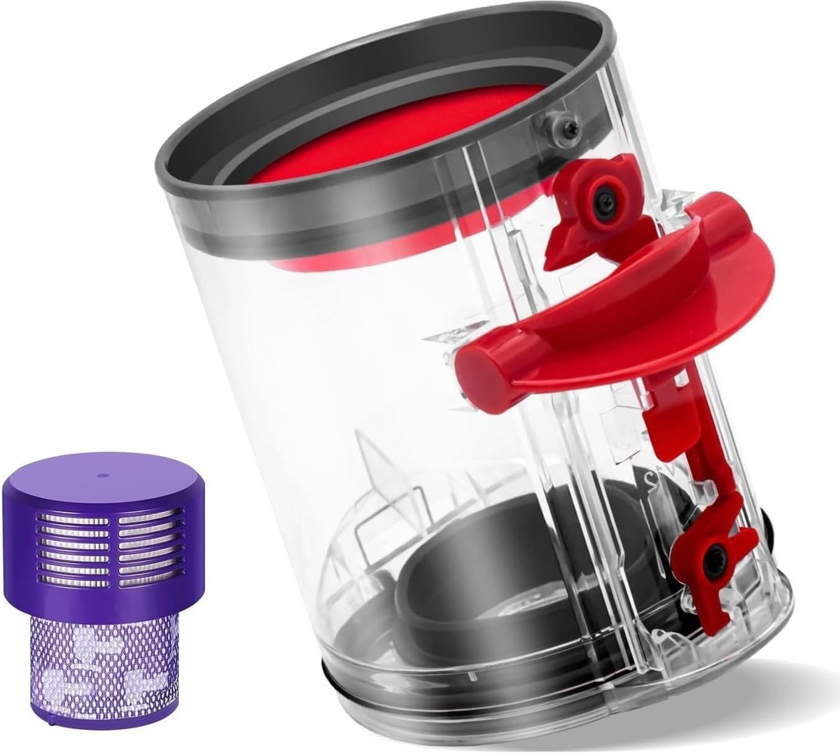 Stofbak voor Dyson V12 SV18 SV20 Detect Slim/V10 Digital Slim container reserveonderdelen stofemmer vuilnisemmer accessoires stofzuiger afvalcontainer vervanging Slim Bin Assembley onderdeelnr. 965272