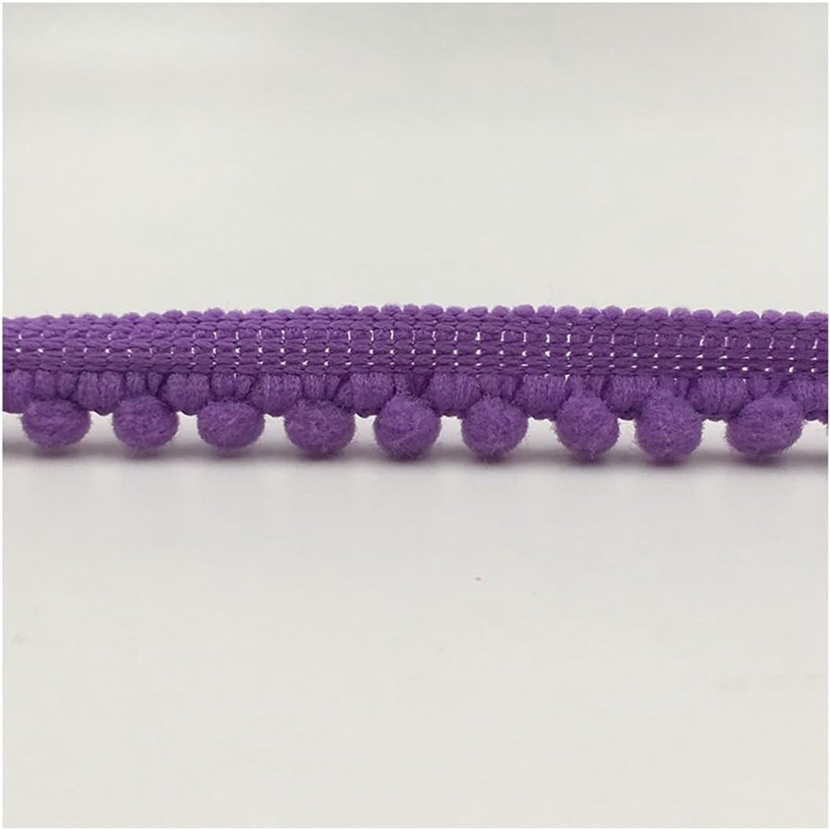 pomponband pommelband decoratieband pompons linten om te naaien pompons ballen franjeband pommelband pomponband kantband voor doe-het-zelf knutselen kleding thuis gordijn paars 20