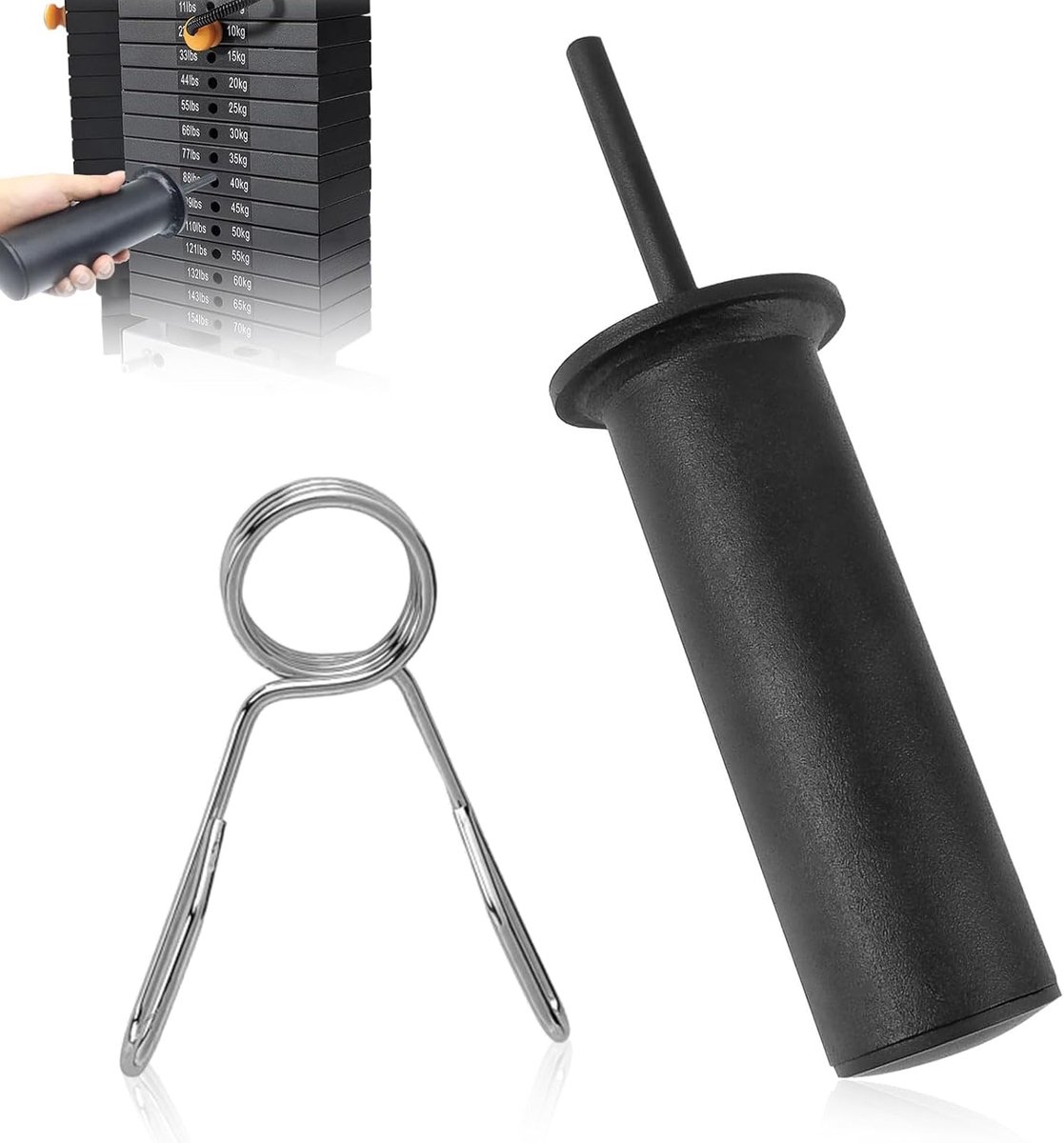 Pin voor extra gewicht, Weight Stack Pin Diameter 10 mm Lengte 110 mm Draagbare sportgewichtsstapelpen Training krachtstation voor het fitnesscentrum thuis
