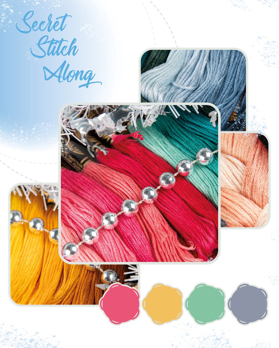 Borduurpakket Secret Stitch Along 2026/2 Vervaco (AIDA) Wintereditie