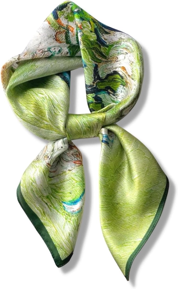 Zijden Sjaal 100% Pure Mulberry Zijde - 68x68cm Vierkante Dames Halsdoek - Zacht & Ademend - Luxe Giftverpakking