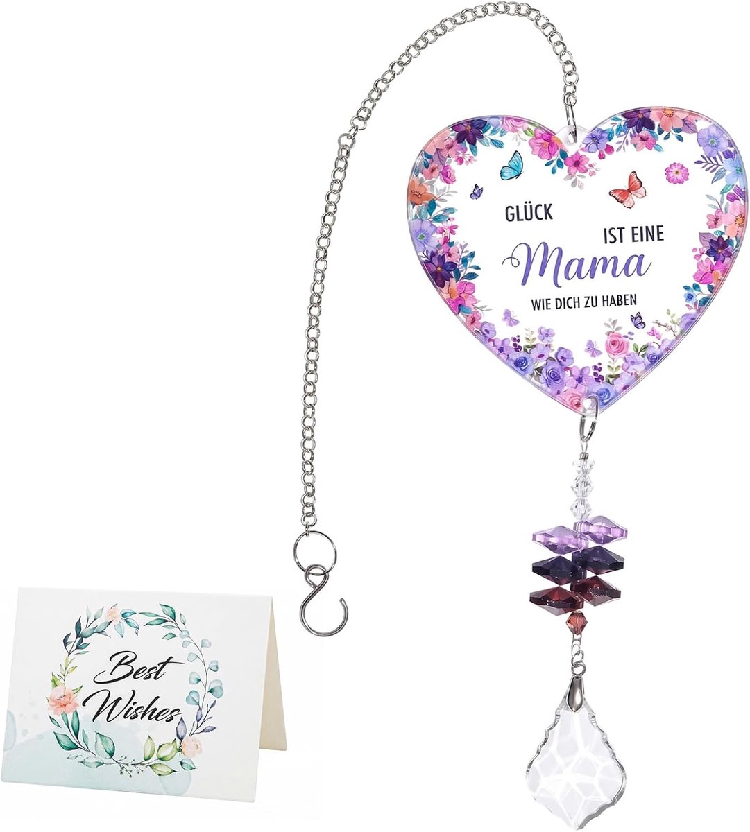 zonnevanger, cadeau, cadeau voor mama, geluksbrenger, prisma, kristal, druppels, verjaardag, moeder, Pasen, bruiloft