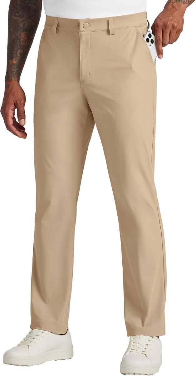 Golfbroek voor heren, elastische joggingbroek, sneldrogend, kantoorbroek, vrijetijdsbroek met 4 zakken, 76 cm, 81 cm, 81 cm, 86 cm
