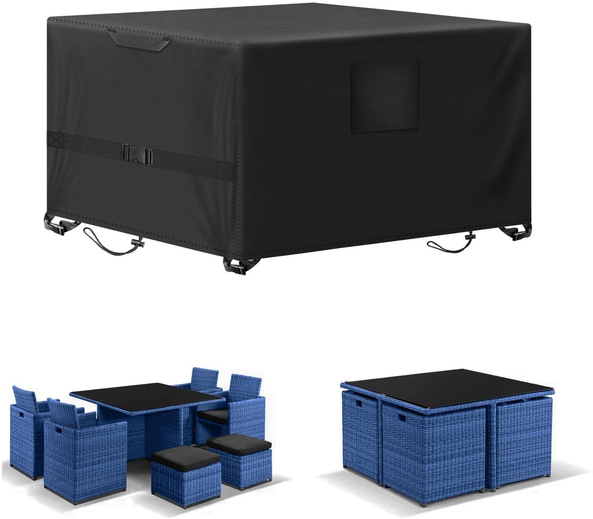 Omgoods - Waterdichte Tuinmeubelhoes - Bescherming voor Alle Weersomstandigheden, 420D Oxford Stof