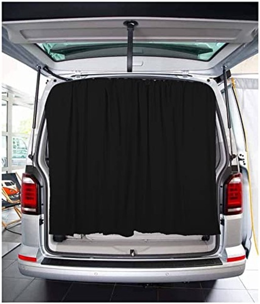 Omgoods - Achterklep Gordijn voor VW Caddy (2003-2022) - Zwart