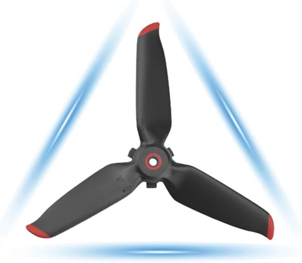 2 paar FPV-propellers compatibel met DJI FPV Combo-drone, SENHAI-propellersvleugels voor weergave-drone UAV-quadcopter met 4K-camera - rode rand – foto 7