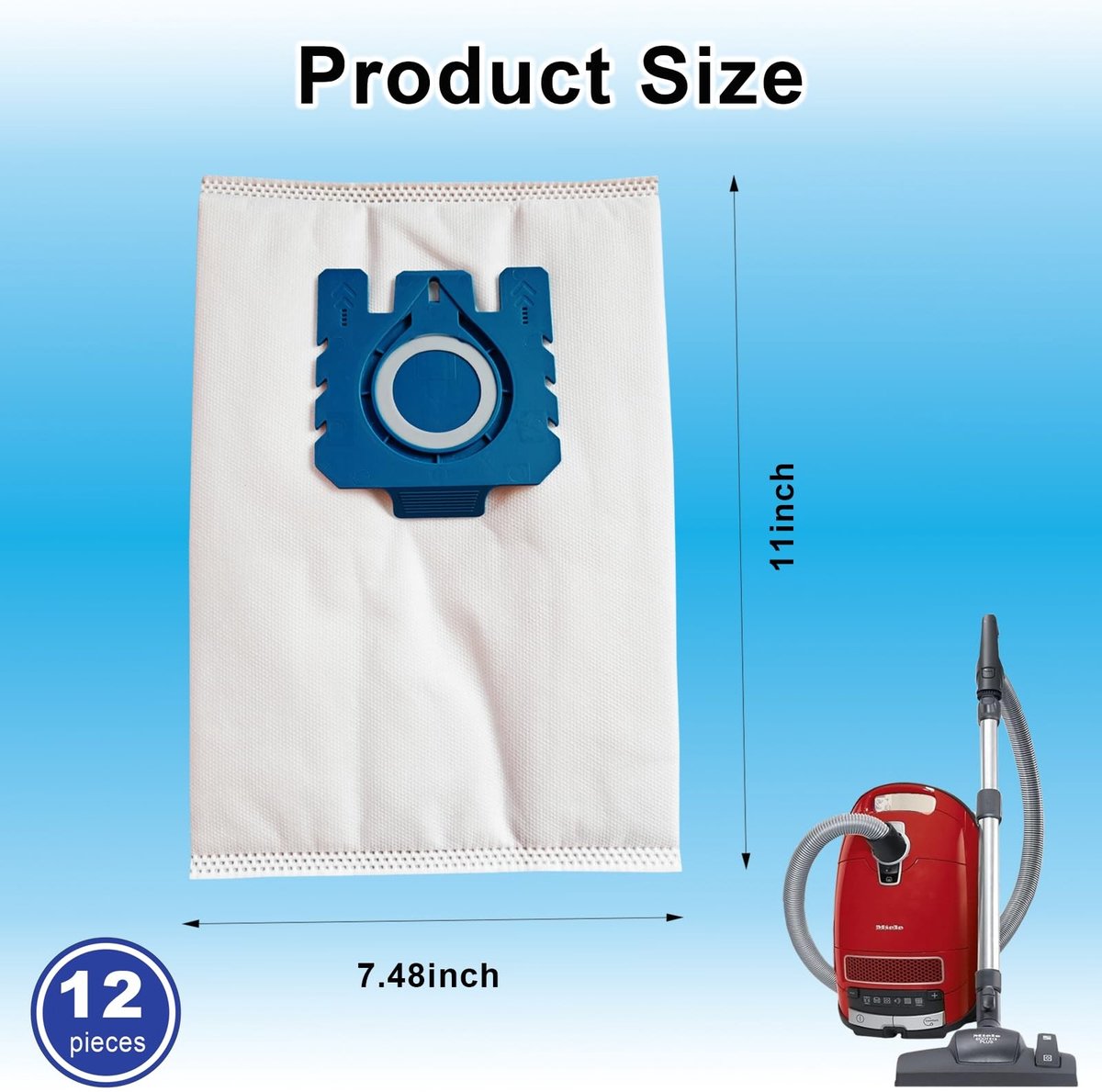 Omgoods - 12 Pack GN Dust Bags voor Miele stofzuigers - Vervangingsset
