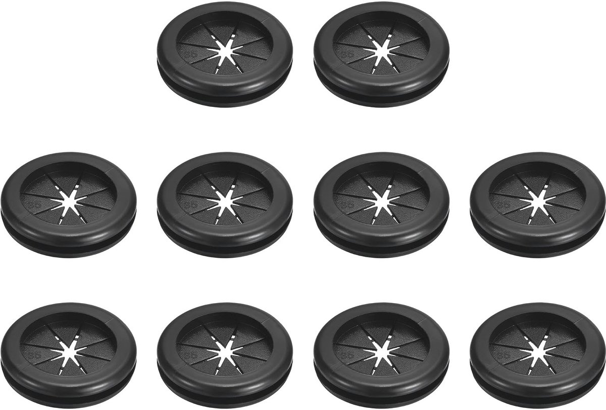 Omgoods - 10 Stuks Rubber Kabeldoorvoeren - Bescherming voor Draden en Kabels