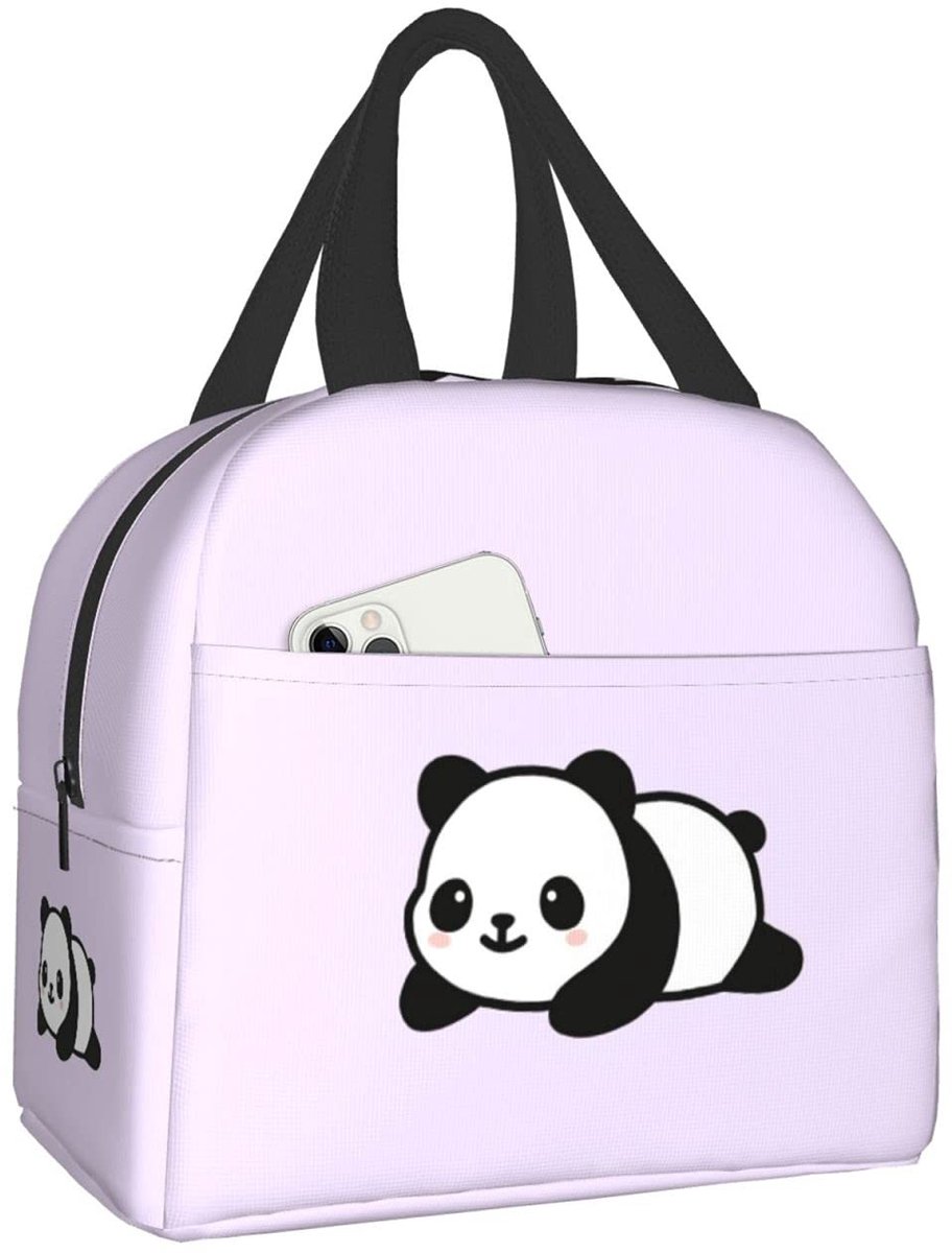 Omgoods - Herbruikbare Insulated Lunch Bag met Panda Design