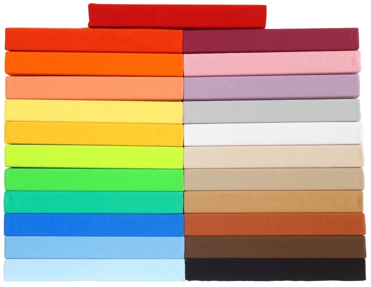 Omgoods - Set van 2 Jersey Hoeslakens - 100% Katoen - Appelgroen
