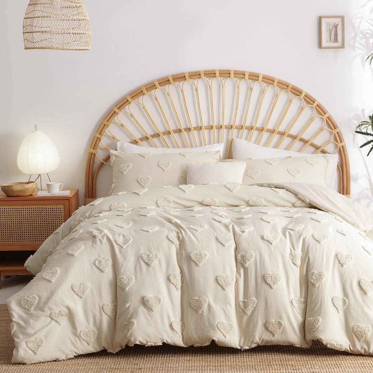 Omgoods - Boho Tufted Dekbedovertrek 200 x 220 cm met 2 Kussenslopen