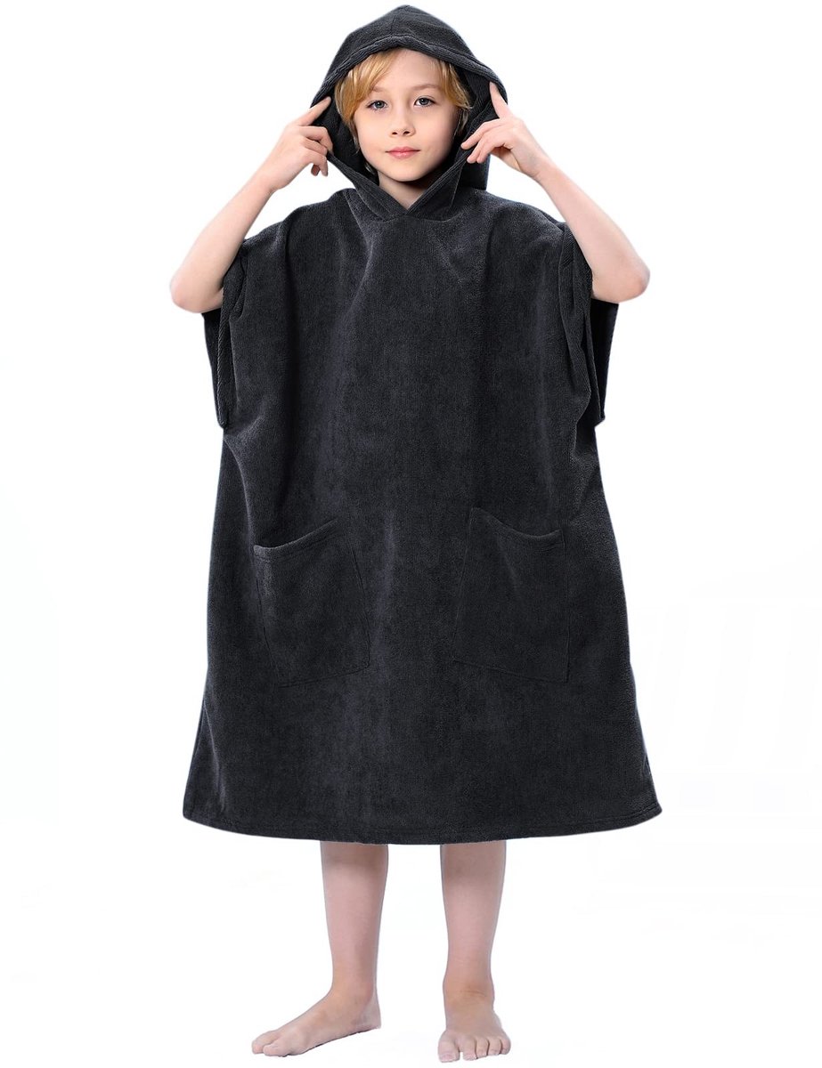 Omgoods - Towel Poncho met Capuchon voor Kinderen