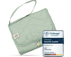 Omgoods - Jubi Opvouwbare Verschoonmat Mint van Organisch Katoen & Oeko-Tex Polyester