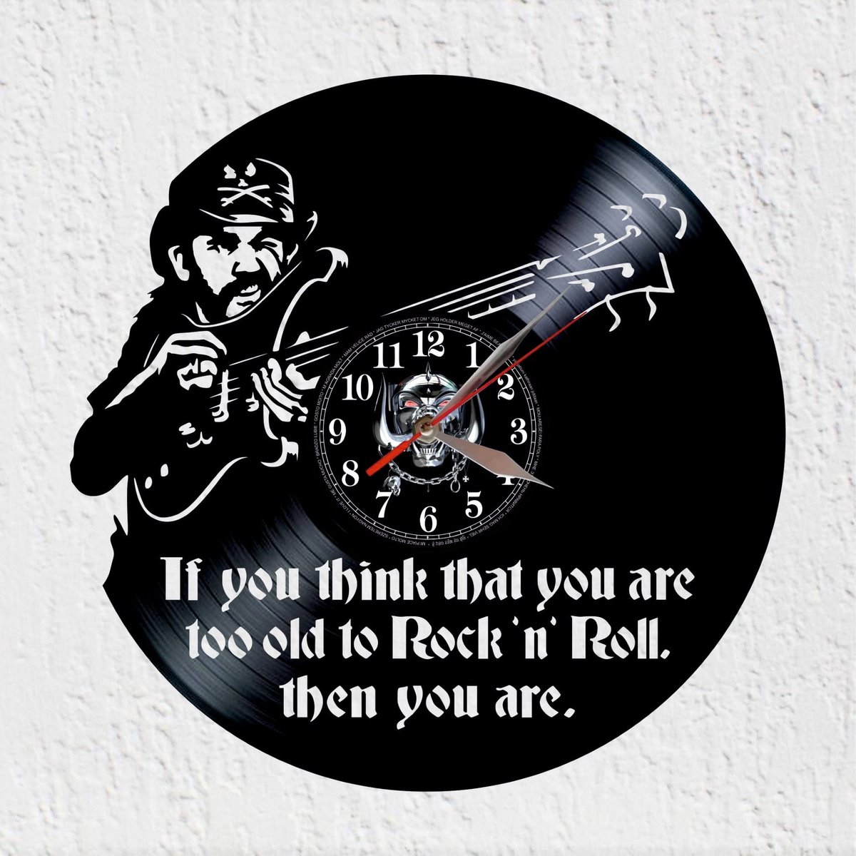 Omgoods - Lemmy Forever Wandklok - 30 cm Vinyl Disc Decoratie