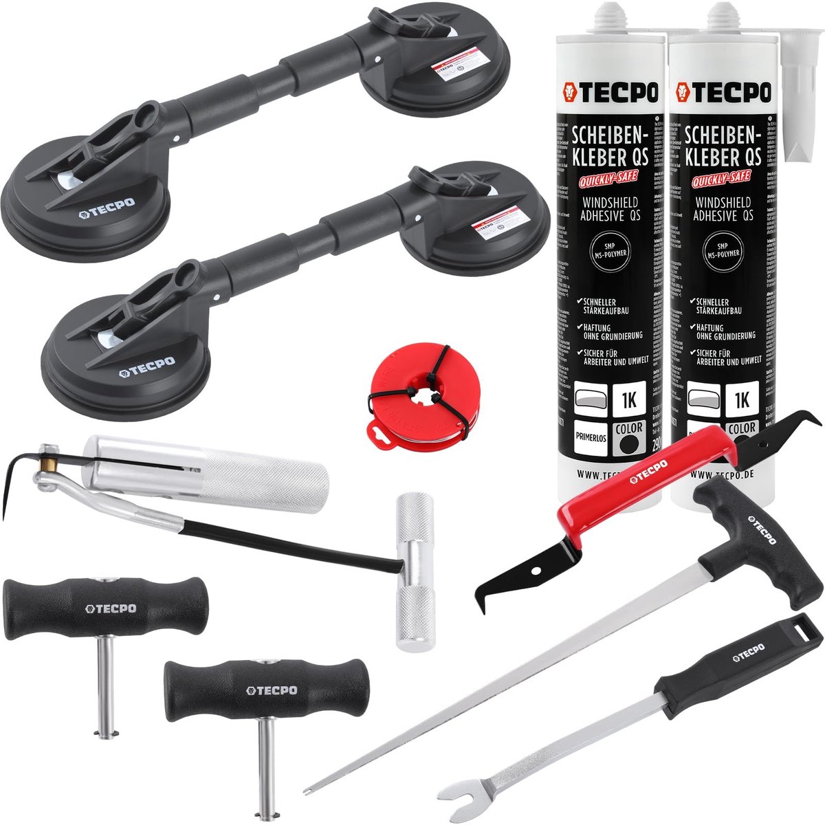 Omgoods - Professionele Ruit Montage Kit - 7-delige Auto Glas Reparatieset