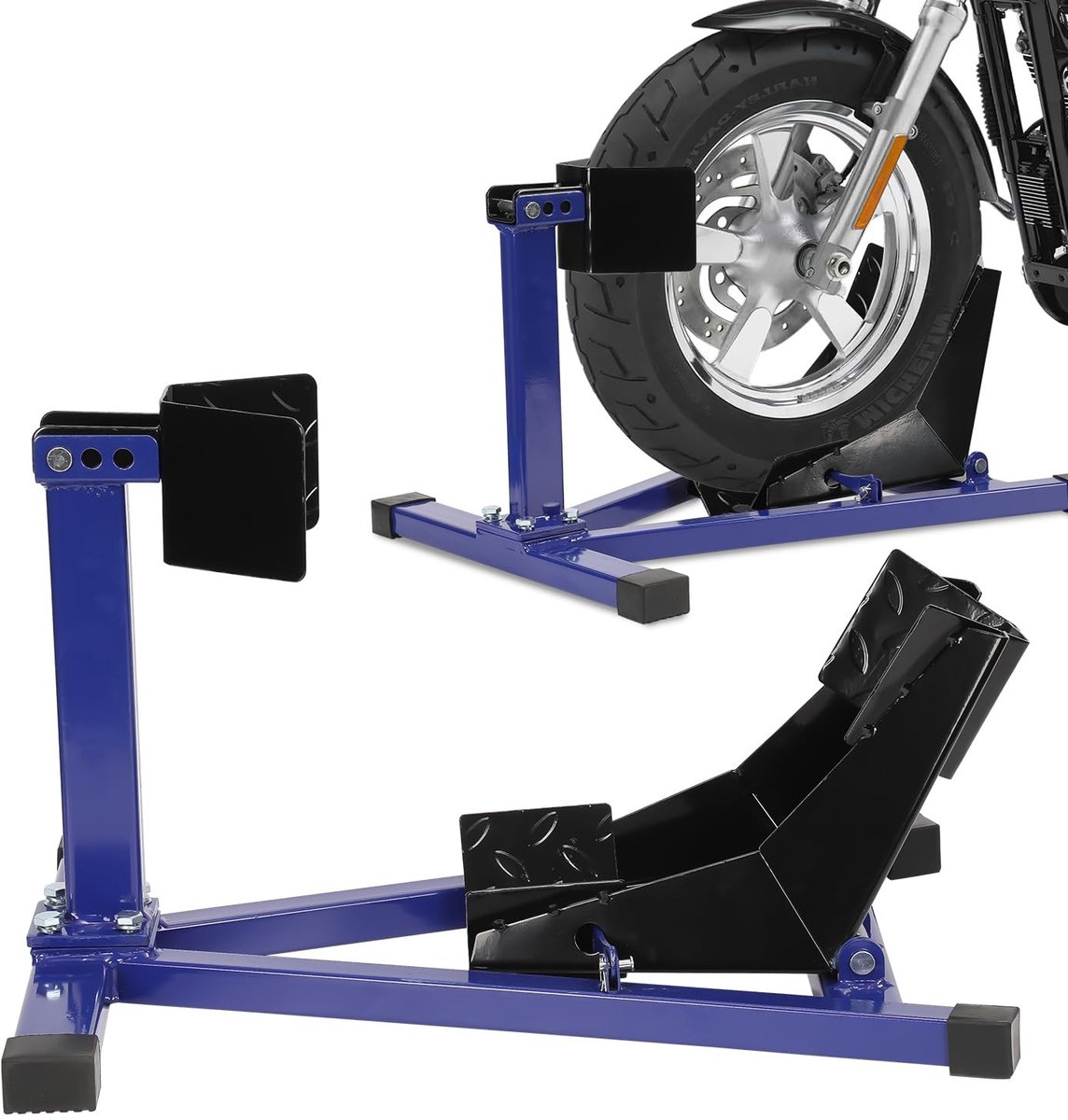 Omgoods - Gimisgu Motorfiets Monteerstandaard - Voor 17-21 Inch Banden, Blauw