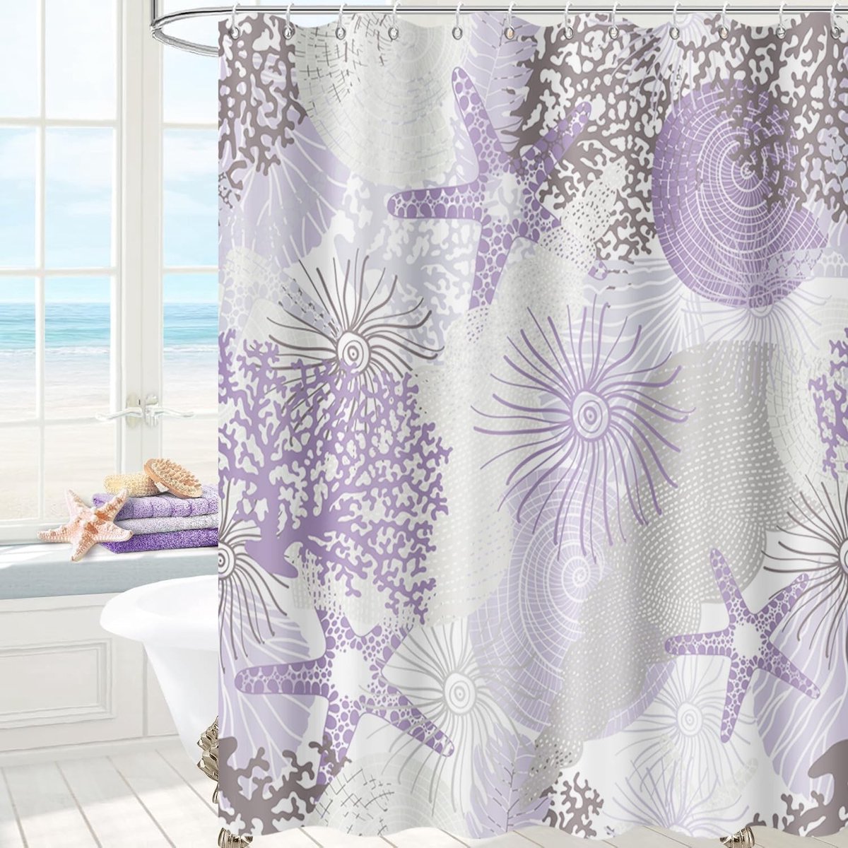 Omgoods - Douchegordijn 180x200 cm met Nautisch Thema