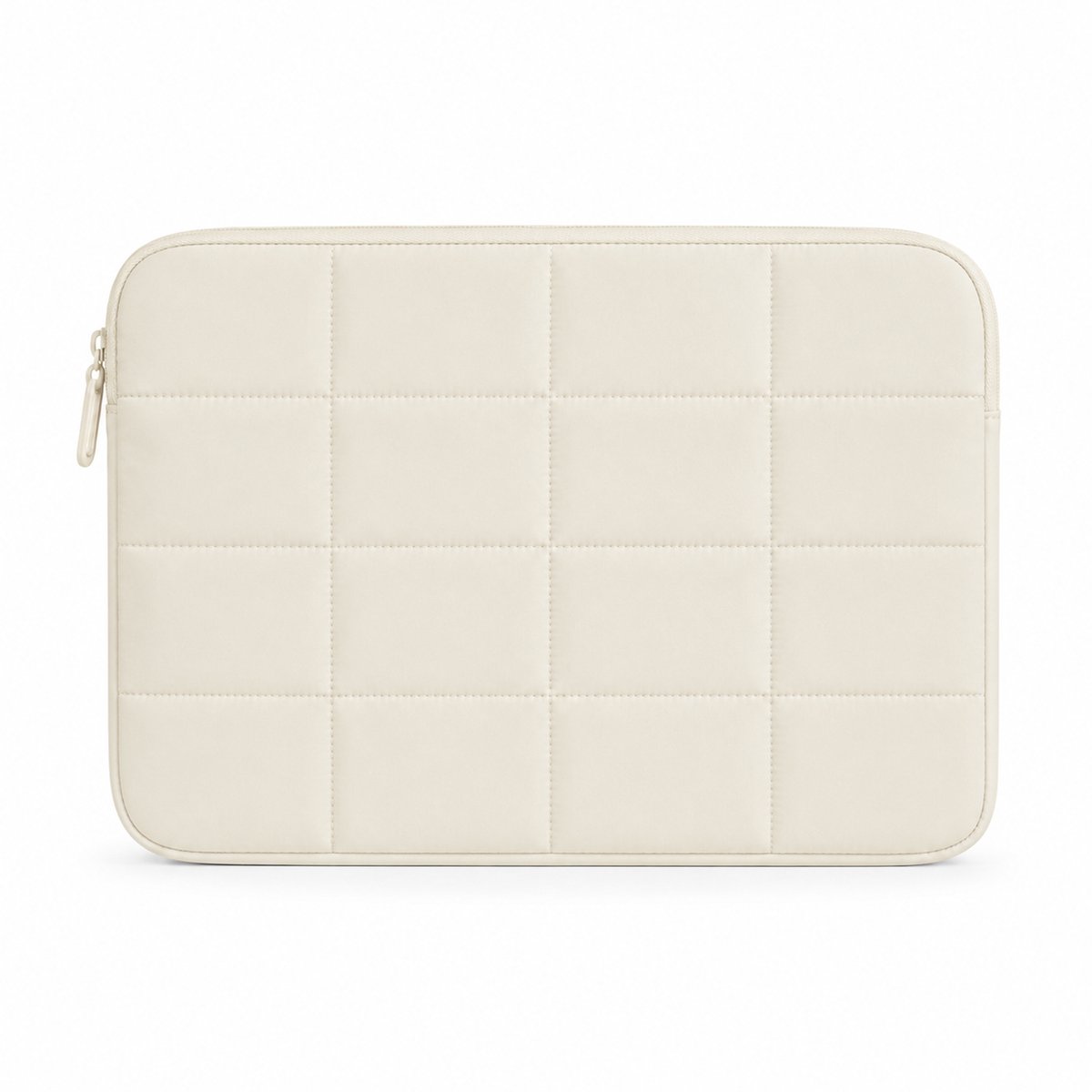 VHV - Laptophoes 14 inch - Lichtgewicht laptopsleeve met zachte voering en ritssluiting - Beige