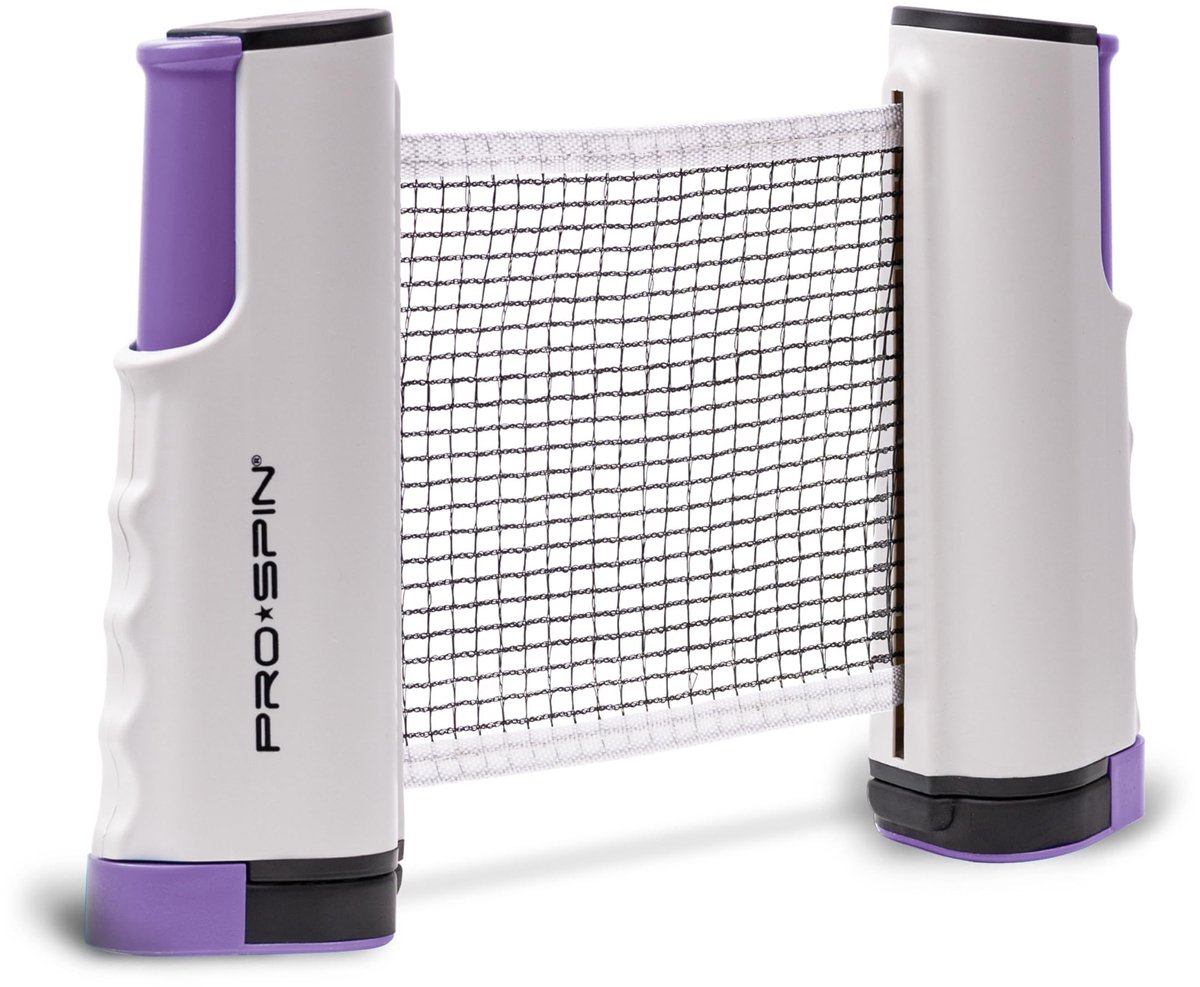 Omgoods - PRO-SPIN Draagbaar Pingpongnet voor Overal Spelen - Retractabel met Opbergzak