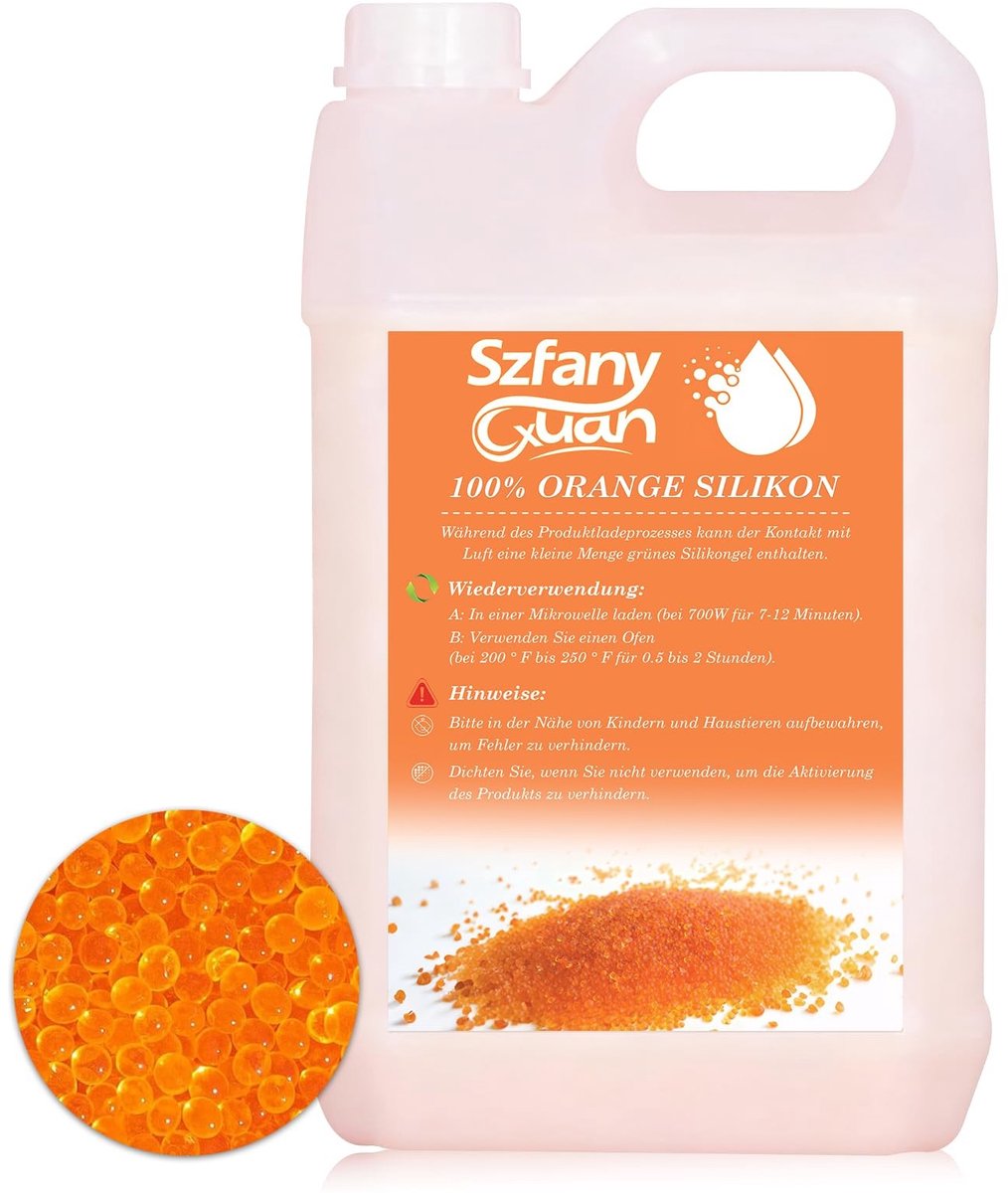 Omgoods - Silica Gel Desiccant 1 kg - Herbruikbaar met Kleurindicator voor Elektronica en Gereedschap