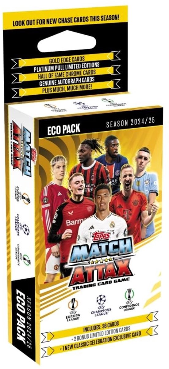 Omgoods - Eco Pack Match Attax Cards 24-25 - Verzamelkaarten voor Voetbalfans