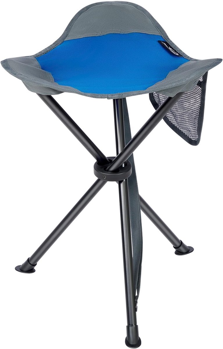 Omgoods - Opvouwbare Campingstoel - Lichtgewicht Driepotige Stoel voor Outdoor Activiteiten