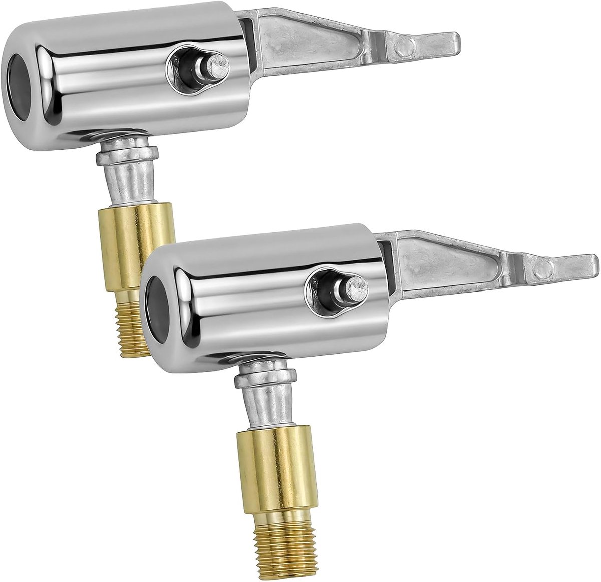 2 stuks auto luchtpomp adapterset - Draadclip en ventielhendel connector voor bandenpomp, Draagbare bandenvuller voor autobanden