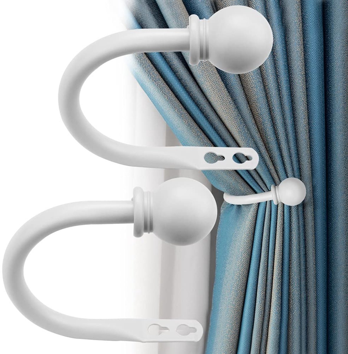 Omgoods - Lichtgewicht Gordijnhaken - Retro Wandgemonteerde Gordijnhouders