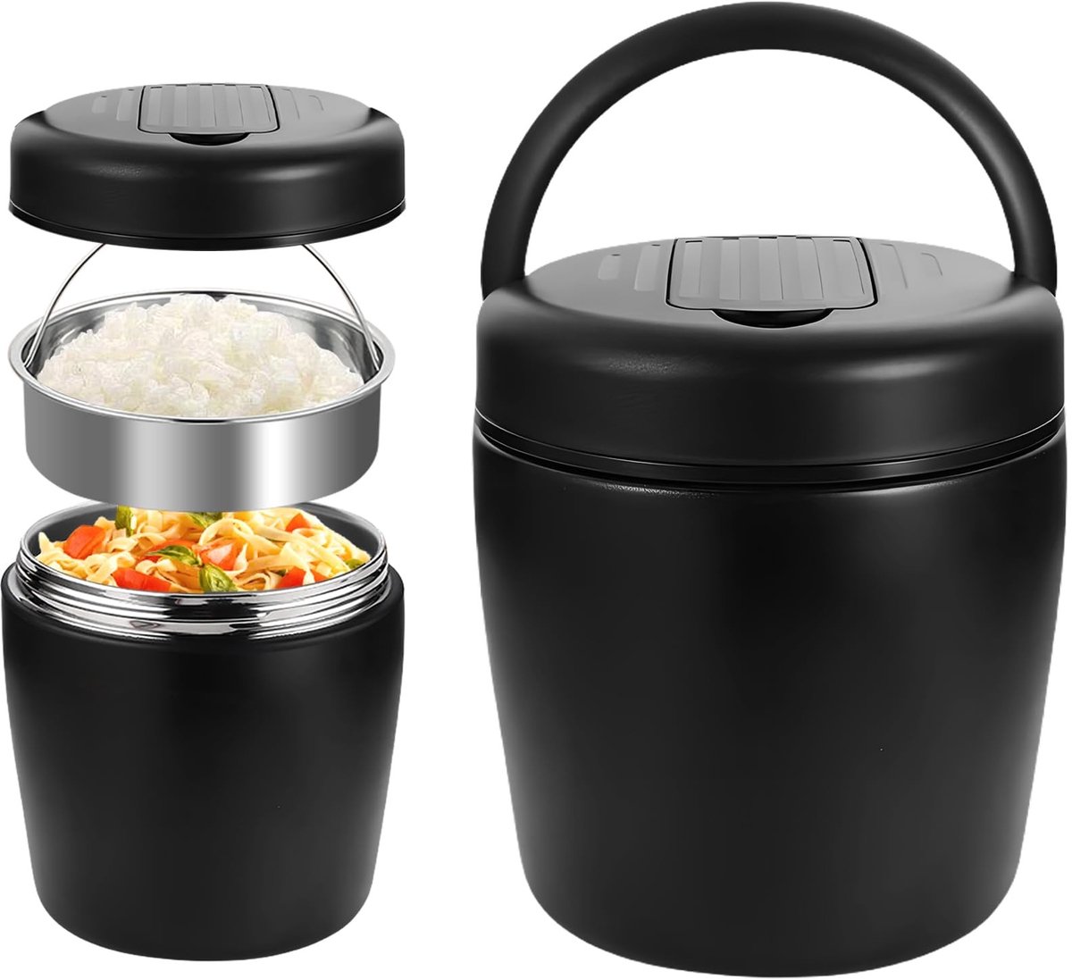Omgoods - Isolerende Voedselcontainer 1500 ml met Lepel