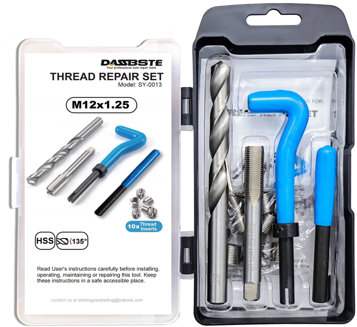 Omgoods - Tool Set voor Gewindereparatie - Inclusief Gereedschap en Draad Inserts