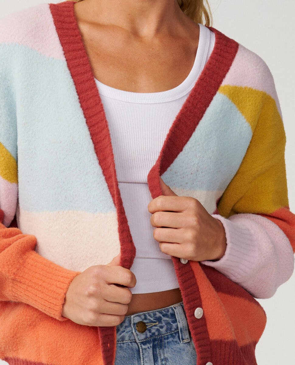 Rip Curl Surf Revival Jacquard Cardi Multico Geel