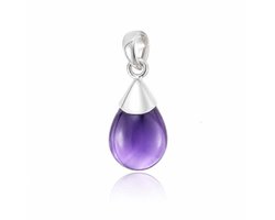 SilverGems Zilveren hanger met Amethist edelsteen